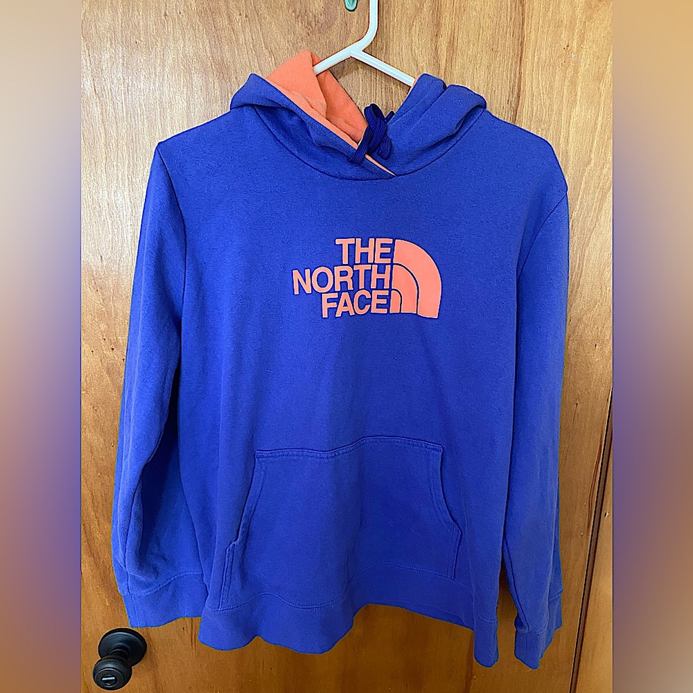 Purple and Orange The North Face XL hoodie